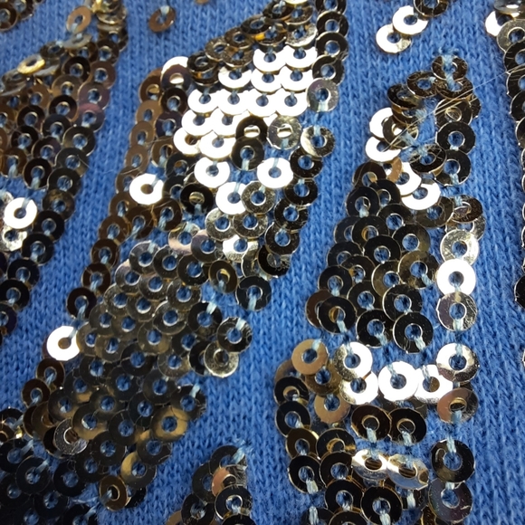 Victoria's Secret Sequin Angel Wings Blue Zip Hoodie SZ L - Picture 7 of 13